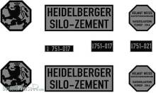 Weinert 4447 - Heidelberger Silo-Zement Beschriftungssatz