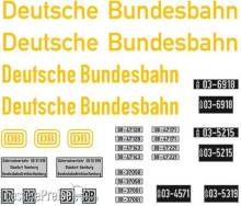 Weinert 4452 - Deutsche Bundesbahn Beschriftungssatz