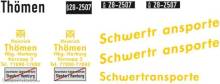 Weinert 4456 - Thömen Schwertransport Beschriftungssatz