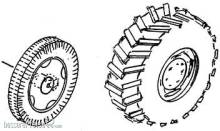 Weinert 4459 - Satz breite Hinterräder und Vorderräder