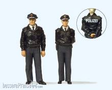 Preiser 44909 - Polizisten stehend. Blaue Uni