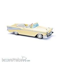 Busch 45060 - Chevrolet Bel Air 57, Carbio offen mit Fahrerin und Hund