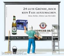 Preiser 45126 - LGB Plakatkleber mit Wand