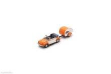Schuco 451870010 - 1:87 VW Beetle Cabriolet mit Anhänger