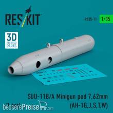 ResKit Models RS35-0011 - SUU-11B/A Minigun pod 7,62mm (1 pcs) (AH-1G,J,S,T,W) (3D printed)