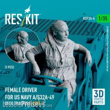 ResKit Models RSF35-0004 - Female driver for US NAVY A/S32A-49 Deck Tractor (scene 1) (1 pcs) (3D Printed)