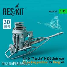 ResKit Models RSU35-0057 - AH-64 Apache M230 chain gun (in parking position) for Meng kit (3D Printed)