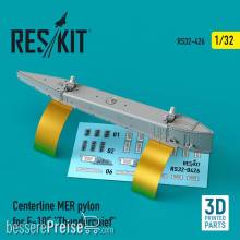 ResKit Models RS32-0426 - Centerline MER pylon for F-105 Thunderchief (3D Printed)