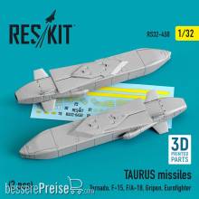 ResKit Models RS32-0450 - TAURUS missiles (2 pcs) (Tornado, F-15, F/A-18, Gripen, Eurofighter) (3D Printed)