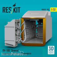 ResKit Models RSU32-0102 - OV-10D Bronco cargo bay for Kitty Hawk/Zimimodel kit (3D Printed)