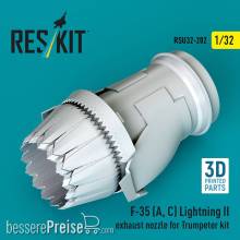ResKit Models RSU32-0202 - F-35 (A, ?) Lightning II exhaust nozzle for Trumpeter kit (3D Printed)