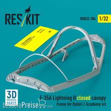 ResKit Models RSU32-0204 - F-35A Lightning II closed canopy frame for Italeri / Academy kit (3D Printed)