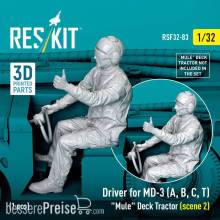 ResKit Models RSF32-0083 - Driver for MD-3 (A, B, C, T) Mule Deck Tractor (scene 2) (1 pcs) (3D Printed)