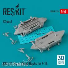 ResKit Models RS48-0176 - BRU-57 Smart Bomb Racks for F-16 (2 pcs) (3D Printed)