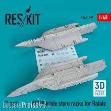 ResKit Models RS48-0395 - AT730 triple store racks for Rafale (2 pcs) (3D Printed)