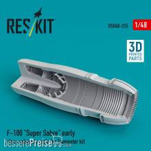 ResKit Models RSU48-0255 - F-100 Super Sabre early close exhaust nozzle for Trumpeter kit (3D Printed)