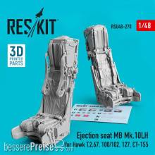 ResKit Models RSU48-0270 - Ejection seat MB Mk.10LH for Hawk T.2,67,100/102,127,CT-155 (3D Printed)