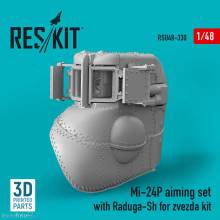 ResKit Models RSU48-0330 - Mi-24P aiming set with Raduga-Sh for zvezda kit (3D Printed)