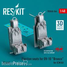 ResKit Models RSU48-0366 - Ejection seats for OV-10 Bronco (2 pcs) for ICM kit (3D Printed)
