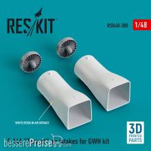 ResKit Models RSU48-0380 - F-14A Tomcat air intakes for GWH kit (3D Printed)