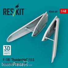 ResKit Models RSU48-0407 - F-105 Thunderchief F.O.D. covers for HobbyBoss kit (3D Printed)