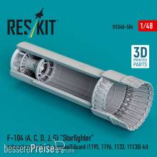 ResKit Models RSU48-0504 - F-104 (A, C, D, J, G) Starfighter exhaust nozzle for Hasegawa/Eduard (1195, 1196, 1133, 11130) kit (3D Printed)