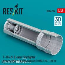 ResKit Models RSU48-0506 - F-104 (S, G-late) Starfighter exhaust nozzle for Hasegawa/Eduard (1195, 1196, 1133) kit (3D Printed)