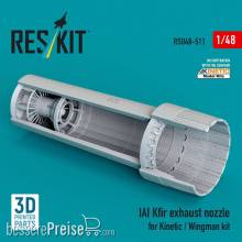 ResKit Models RSU48-0511 - IAI Kfir exhaust nozzle for Kinetic / Wingman kit (3D Printed)
