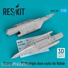 ResKit Models RS72-0395 - AT730 triple store racks for Rafale (2 pcs) (3D Printed)