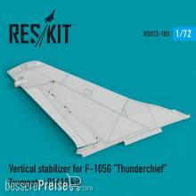 ResKit Models RSU72-0183 - Vertical stabilizer for F-105G Thunderchief Trumpeter 01618 kit
