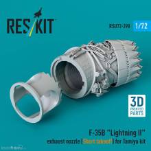 ResKit Models RSU72-0290 - F-35B Lightning II exhaust nozzle (Short takeoff) for Tamiya kit (3D printed)