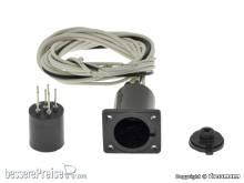 Viessmann 4650 - H0 Zylindersteckfuß 6-polig mit Anschlusskabeln