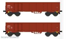 B-Models 47.165 - Offenes Güterwagen-Set A Eaos Eaos-x , DB , set B