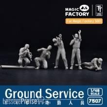 Magic Factory 7507 - 1:48 1/48 Ground Service Crew Set