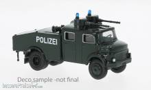 Brekina 47180 - Brekina, Mercedes LA 1113 Wasserwerfer, dunkelgrün, 1966, Polizei, 1:87