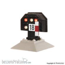 Viessmann H0 4728 - Licht-Sperrsignal, nieder, mit Multiplex- Technologie