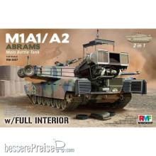 Rye Field Model RM-5007 - M1A1/ A2 Abrams w/Full Interior 2 in 1 in 1:35