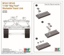 Rye Field Model RM-5009 - M1A1/ M1A2 T-158´Big Foot´Workable Track Link in 1:35