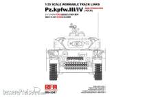 Rye Field Model 5047 - Workable track links for Pz.III/IV.early production (40cm)