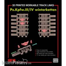 Rye Field Model 2018 - Workable track links for Pz.III/IV winterketten (3D printed )