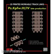 Rye Field Model 2014 - Workable track links for Pz. Kpfw. III /IV late production (3D printed )