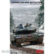 Rye Field Model 5066 - Leopard 2A6 Main Battle Tank with FULL INTERIOR