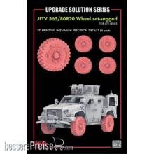 Rye Field Model 2052 - Wheel set-sagged for JLTV (3D printed?Total 4 wheels)