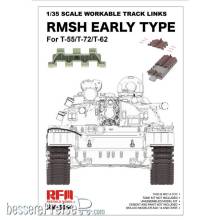 Rye Field Model 5064 - 1/35 Scale Workable Track Links RMSH Early Type For T-55/72/62