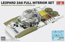 Rye Field Model 5093 - Leopard 2A6 Full Interior Set with Ukraine Decal for RFM-5065/76 (Tank Not included)