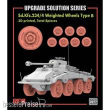 Rye Field Model RFM2077 - Sd.Kfz.234/4 3D Printed Wheels Type B (8 pcs)