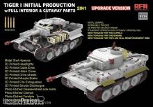 Rye Field Model RFM5131 - Tiger I Initial Production Early 1943 w/ Full Interior Updated Version