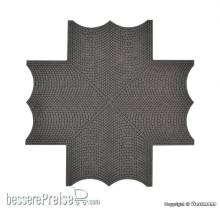Vollmer 48241 - H0 Straßenplatte Kopfsteinpflaster, X-Kreuzung, L 15 x B 15 cm