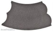Vollmer 48256 - H0 Straßenplatte Kopfsteinpflaster, 45°-Kurve, gegenläufig, Radius 12 cm