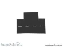 Vollmer 48263 - H0 Straßenplatte Asphalt, 90°-Einmündung, L 15,5 x B 13 cm